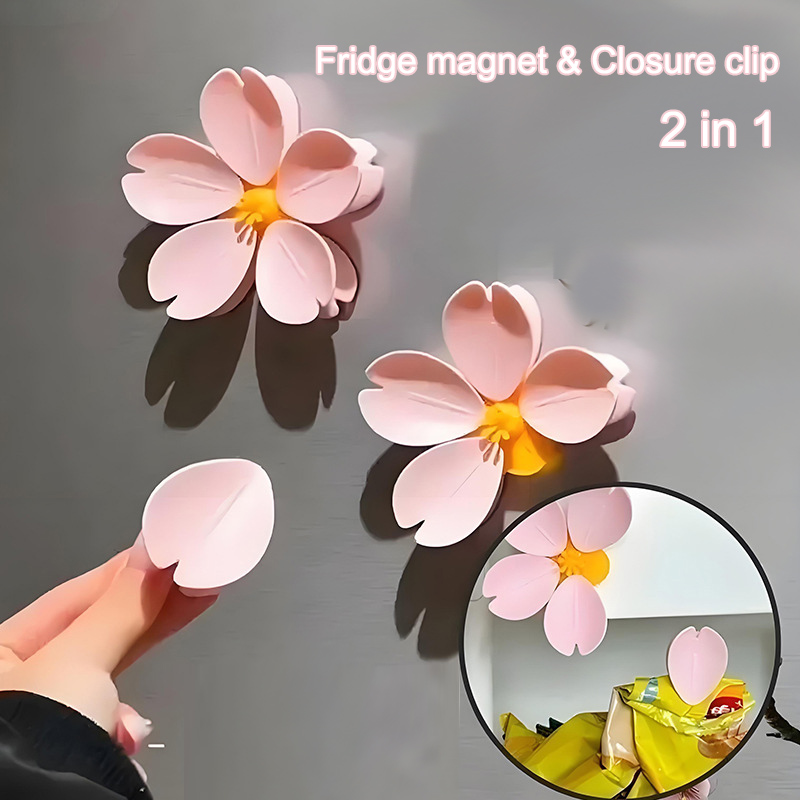 Food Snacks For 1 Year Old - Fridge Magnets & Sealing Clips 2-in-1