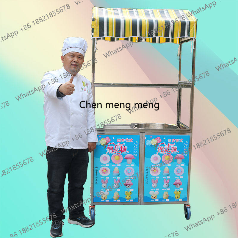 Snacks Food Stall - Snack Cart Stall Cotton Candy Foldable