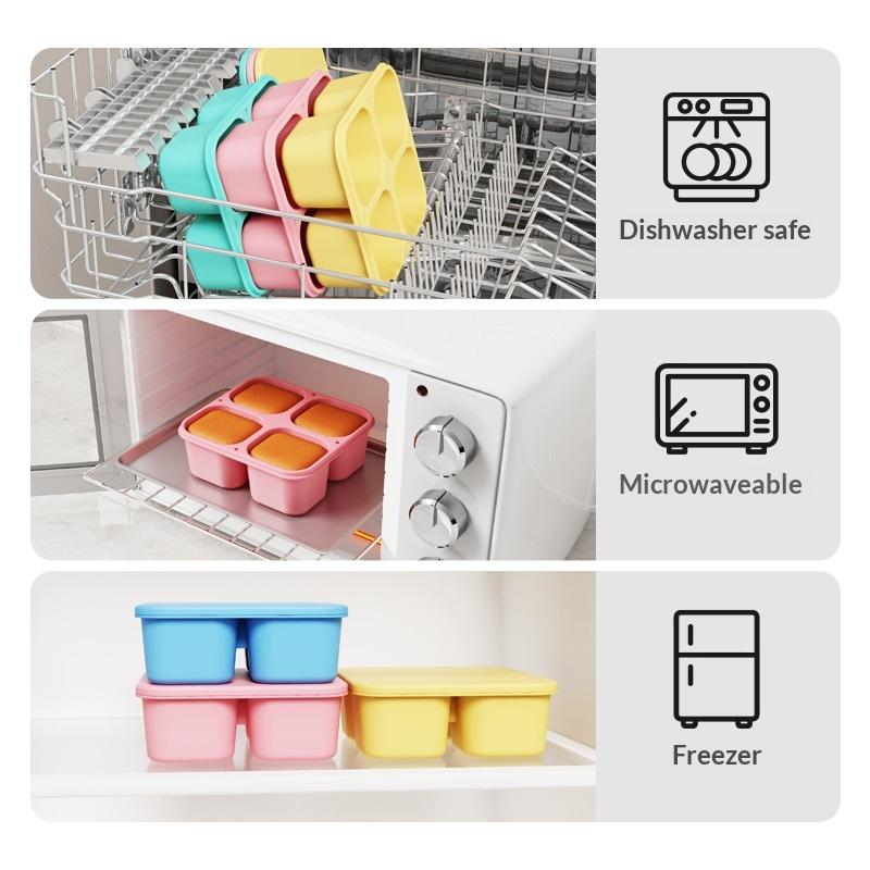 Food And Snacks For Picnic - Food Grade Silicone Snack Box With