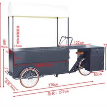 Snacks Food Stall - Customizable Mobile Snack Cart Commercial Stall