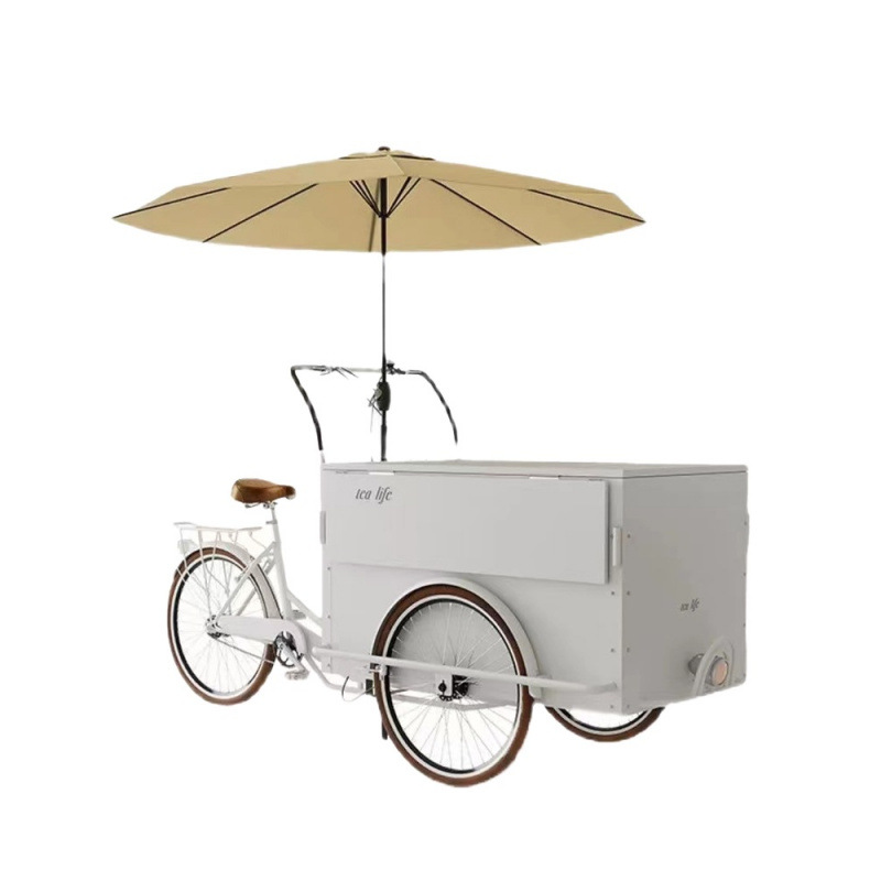 Snacks Food Stall - Human three-wheeled stall car reversing donkey,