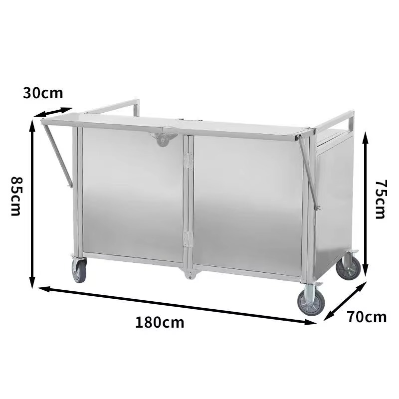 New Multi-Functional Folding S - огляд і ціна Snacks Food Stall