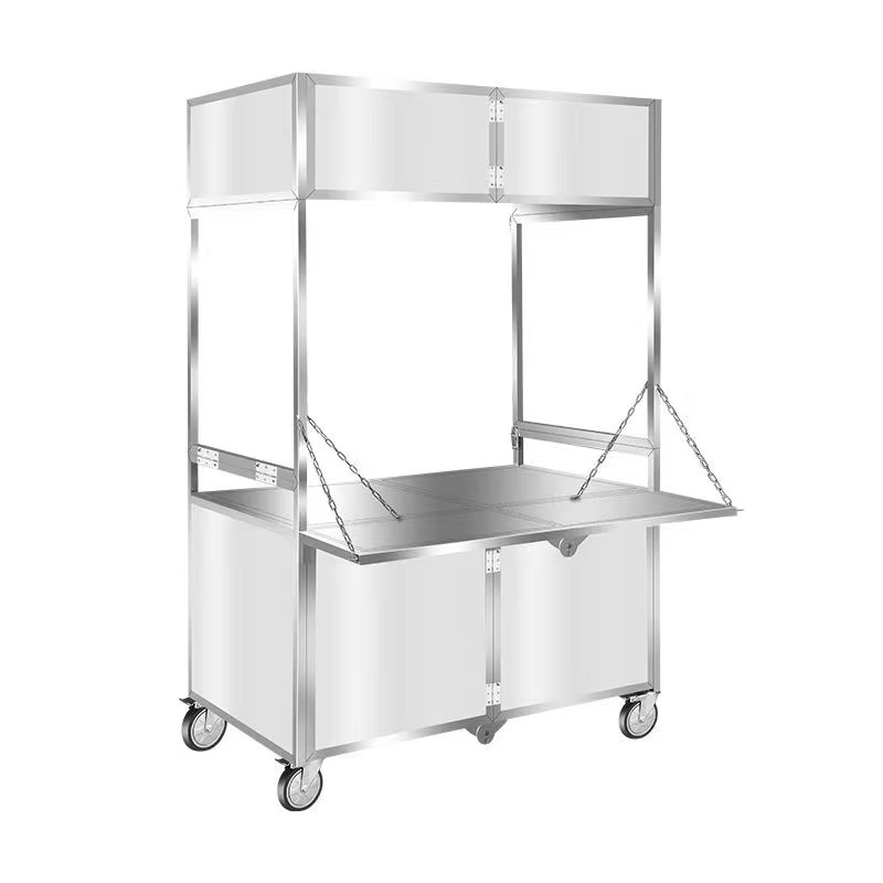 New Multi-Functional Folding S - огляд і ціна Snacks Food Stall