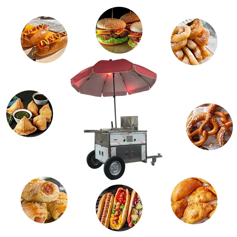 Compact Mobile Snack Food Cart - огляд і ціна Snacks Food Stall
