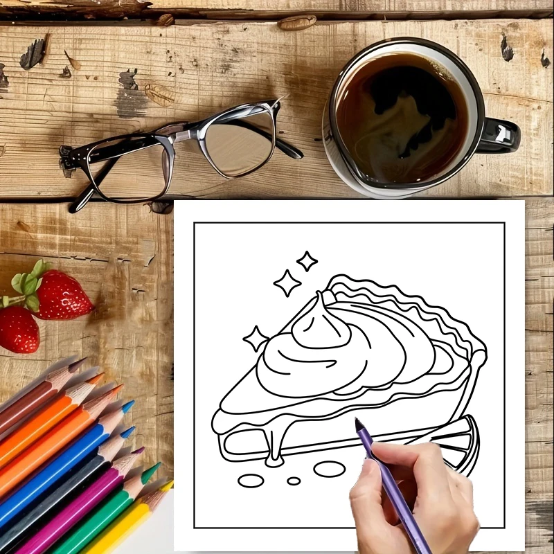 Easy Food and Snacks Coloring  - огляд і ціна Food Snacks Drawing