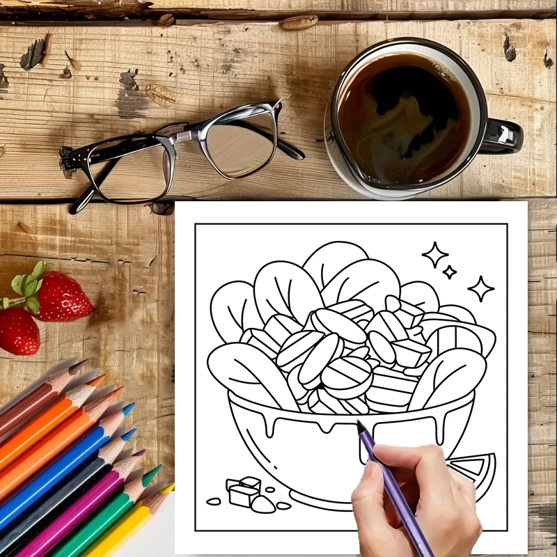 Easy Food and Snacks Coloring  - огляд і ціна Food Snacks Drawing