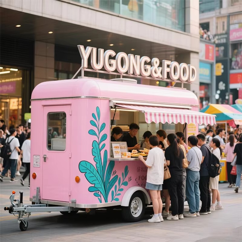 Portable Food Cart Trailer Cof - огляд і ціна Food Snacks That Start With A