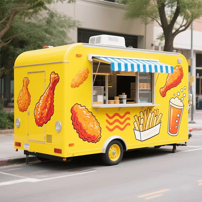Portable Food Cart Trailer Cof - огляд і ціна Food Snacks That Start With A