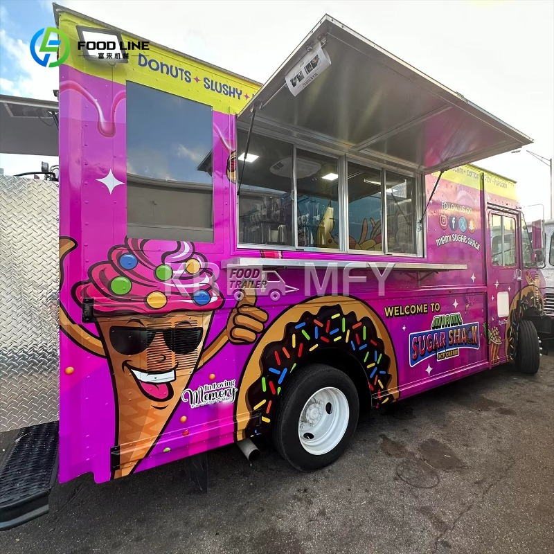 China Food Trailer Cart 4 Whee - огляд і ціна Food Snacks Catering