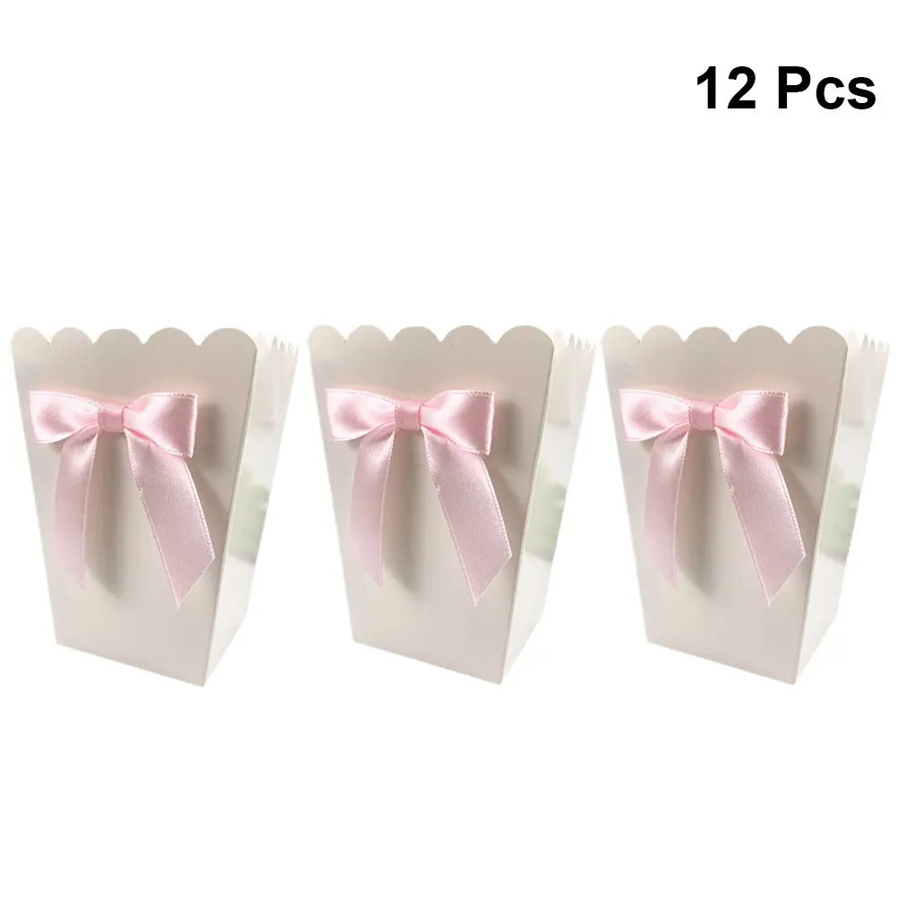 12pcs Pink Bow Popcorn Box Par - огляд і ціна Food Snacks For 1 Year Old