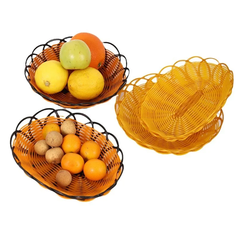 New Imitation Rattan Fruit Bas - огляд і ціна Food Snacks Indian