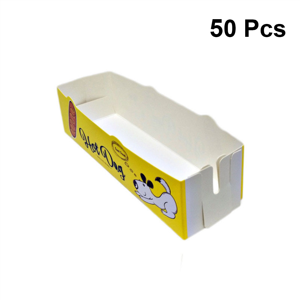 50 Pcs Hot Dog Box Food Servin - огляд і ціна Food And Snacks For Picnic