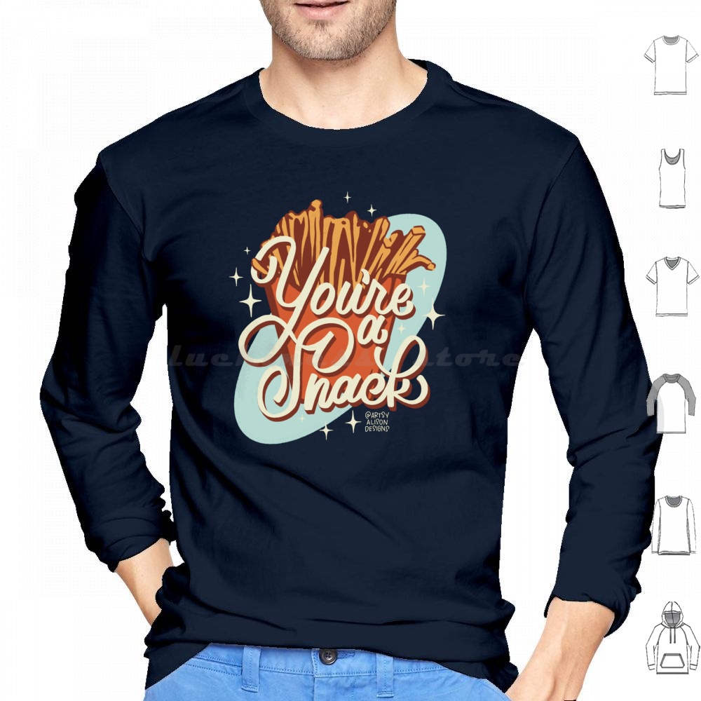 You’re A Snack Hoodie Cotton L - огляд і ціна Food Snacks Drawing