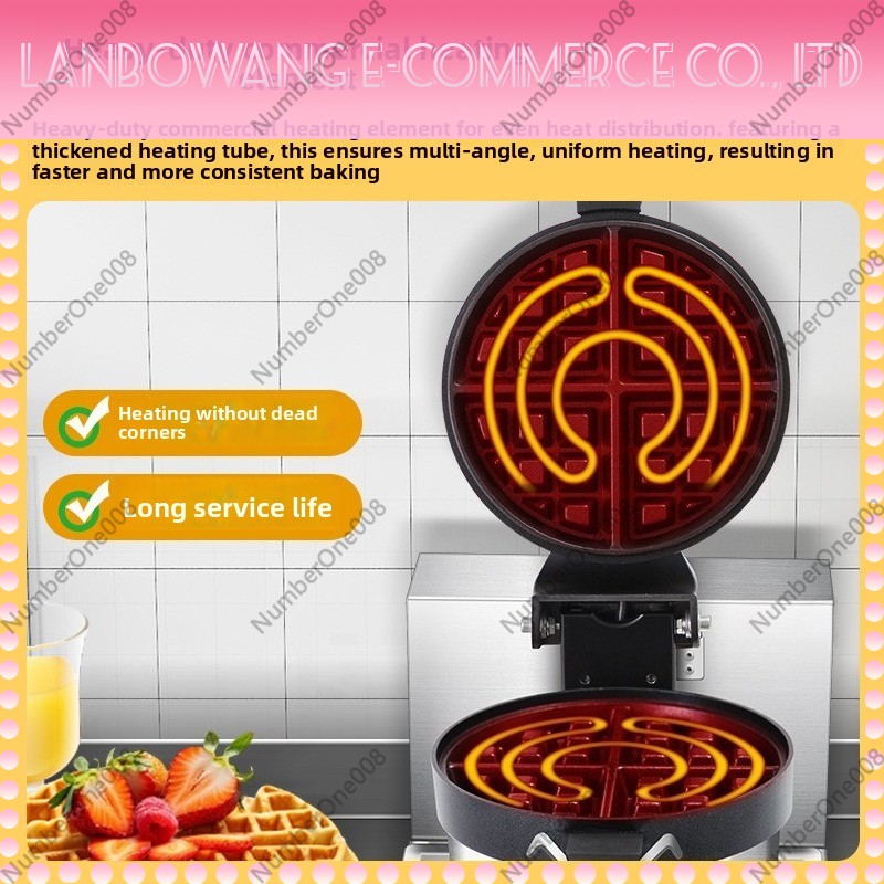 Rotating Waffle Maker Griddle  - огляд і ціна Snacks Food Stall