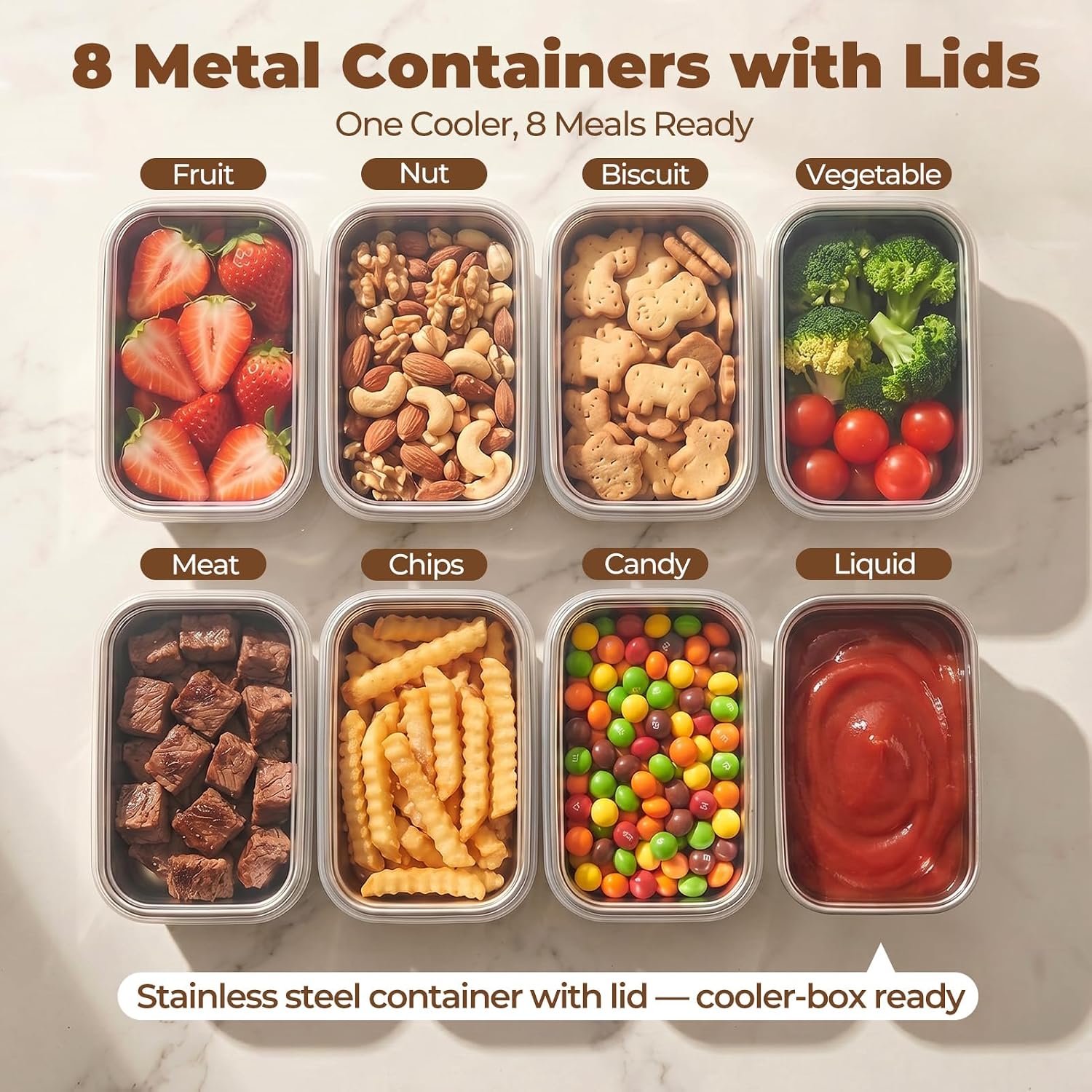 Snackle Box Container with Ice - огляд і ціна Food And Snacks For Picnic