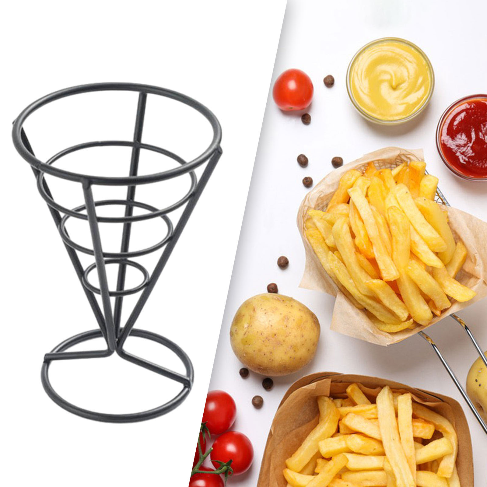 Cone Holder Stand French Fried - огляд і ціна Food And Snacks For Picnic