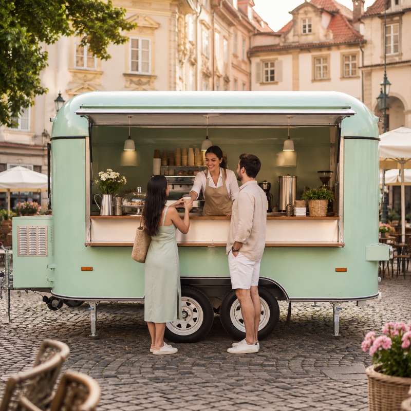 Food Truck Trailer Street Cate - огляд і ціна Food Snacks Catering
