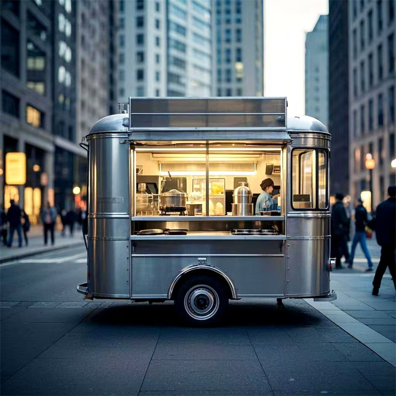 Portable Mobile Food Cart Trai - огляд і ціна Food Snacks Catering