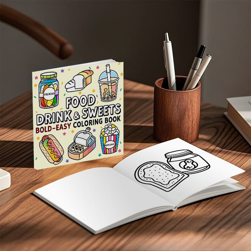 Food Drink & Sweets Bold Easy  - огляд і ціна Food Snacks Drawing