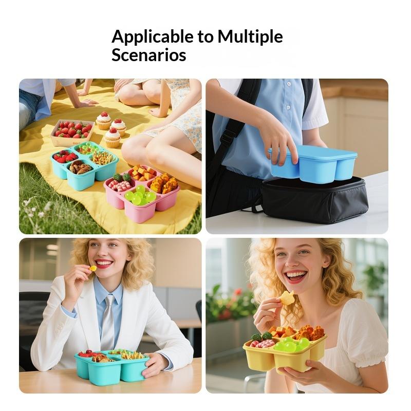 Food Grade Silicone Snack Box  - огляд і ціна Food And Snacks For Picnic