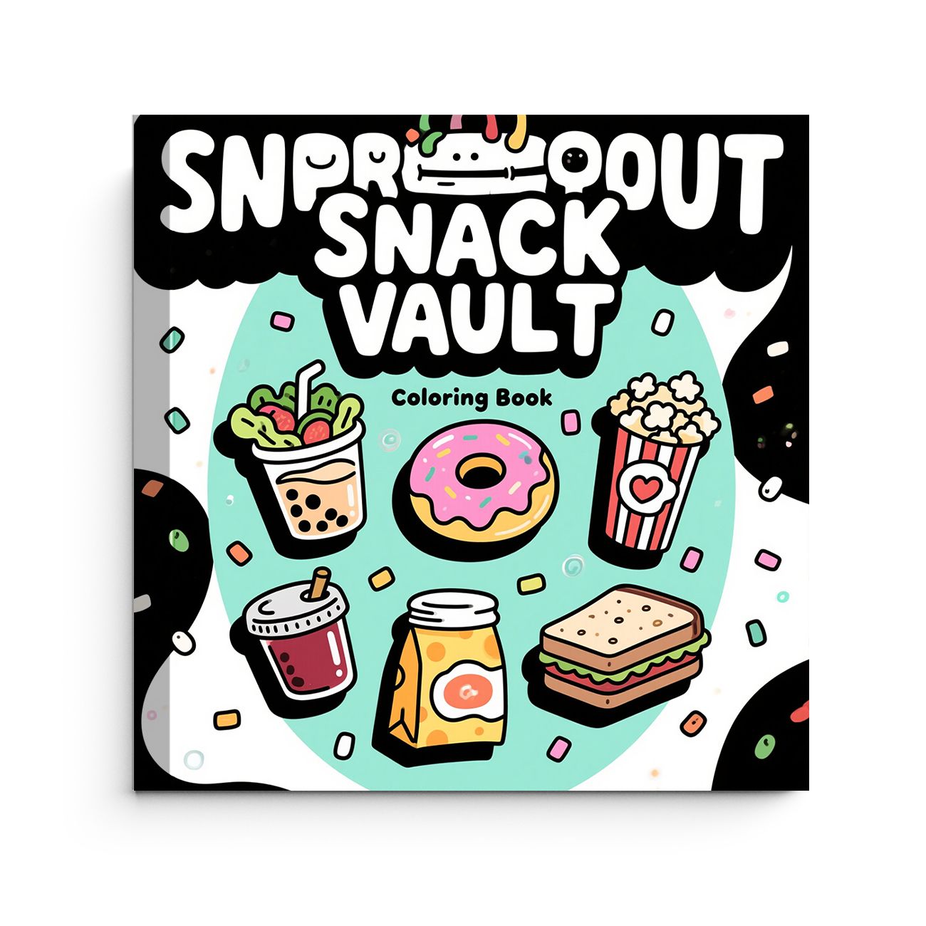 Snproout Snack Vault Coloring  - огляд і ціна Food Snacks Drawing
