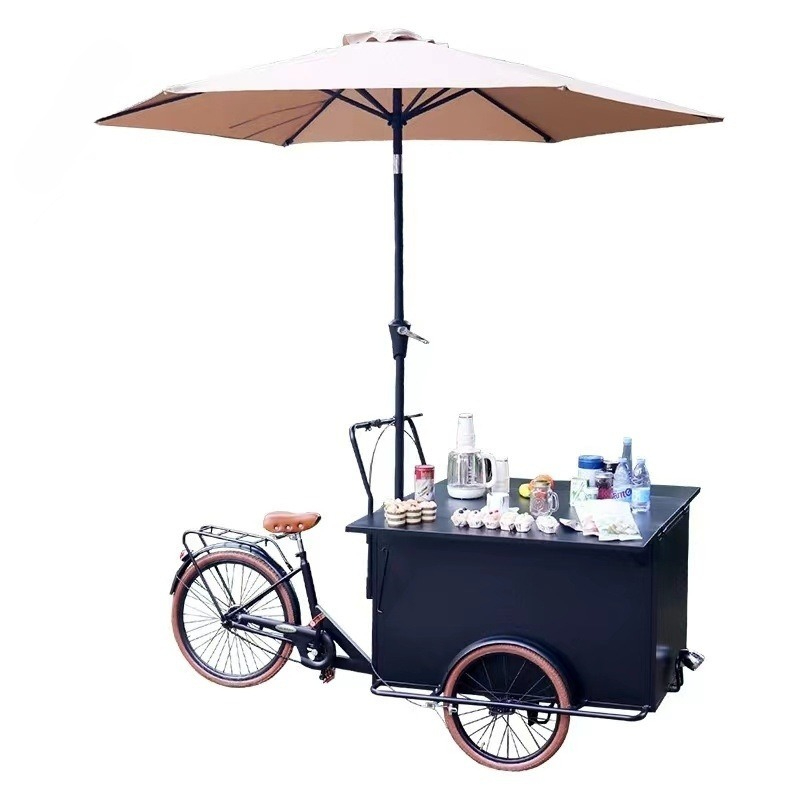 Human three-wheeled stall car  - огляд і ціна Snacks Food Stall
